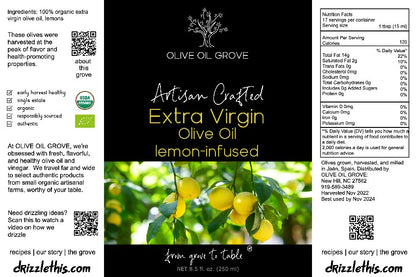 Lemon Early Harvest EVOO (organic)