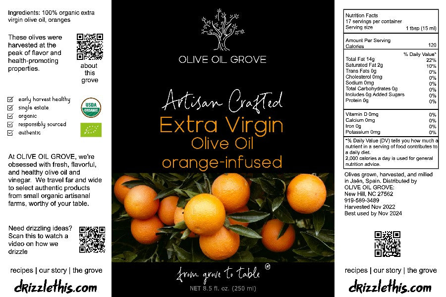 Orange Early Harvest EVOO (organic)